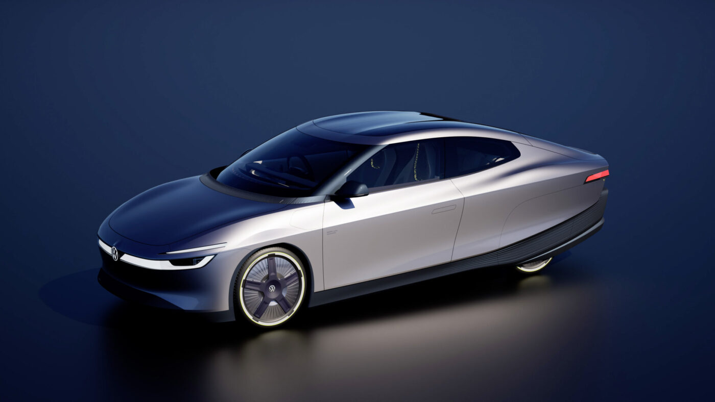 VW Mission Efficiency Concept: aerodynamisches Elektro-Coupé mit Cw-Wert 0,158 in Silber-Blau-Bicolor
