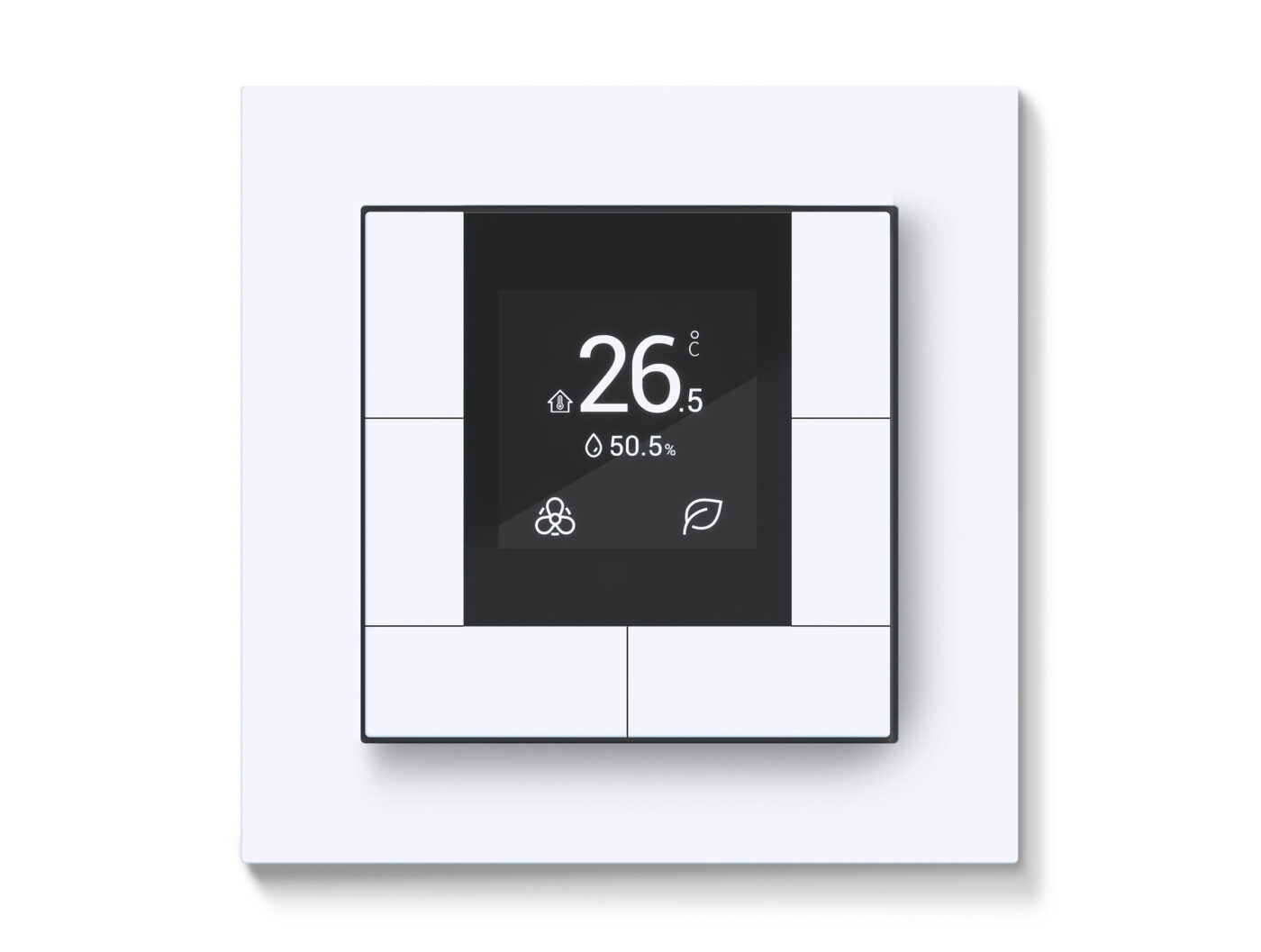 Hager KNX Secure Raumcontroller mit Display für Temperatur und Luftfeuchte